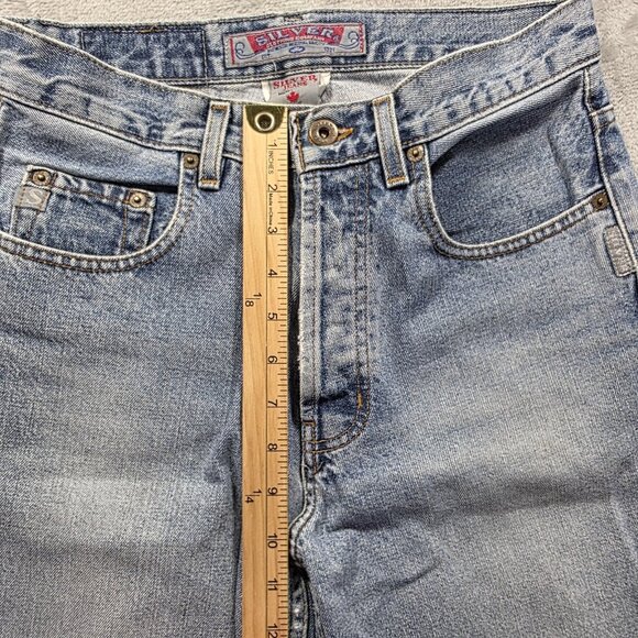 Silver Jeans Mens Jeans 28x32 Light Wash Blue Button Fly Straight Leg Denim - Picture 12 of 13